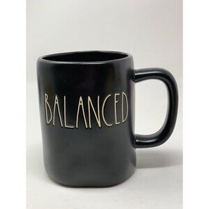 Rae Dunn Mug Coffee Cup Ceramic Large 16oz  Magenta Matte Black Farmhouse Gift